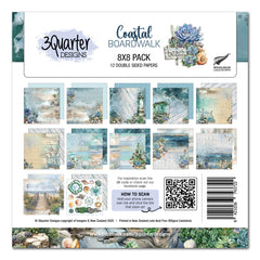 3Quarter Designs Coastal Boardwalk 8x8 Paper Pack-1
