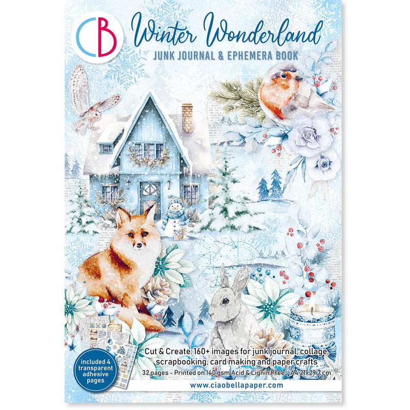 Winter Wonderland Junk Journal & Ephemera Book A4 32/Pkg-1