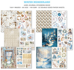 Winter Wonderland Junk Journal & Ephemera Book A4 32/Pkg-3
