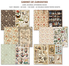 Cabinet Of Curiosities Junk Journal & Ephemera Book A4 32/Pkg-2