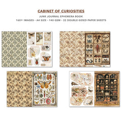 Cabinet Of Curiosities Junk Journal & Ephemera Book A4 32/Pkg-4