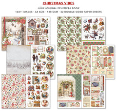 Christmas Vibes Junk Journal & Ephemera Book A4 32/pkg-3