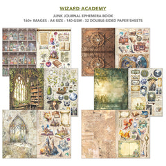 Wizard Academy Junk Journal & Ephemera Book A4 32/Pkg-2