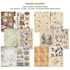 Wizard Academy Junk Journal & Ephemera Book A4 32/Pkg-3