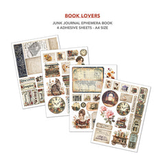 Book Lovers Junk Journal & Ephemera Book  A4 32/Pkg-5