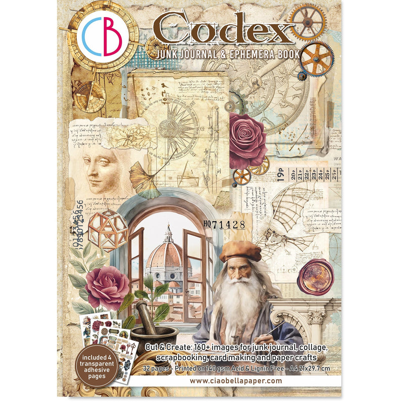 Codex Junk Journal & Ephemera Book A4 32/Pkg-1