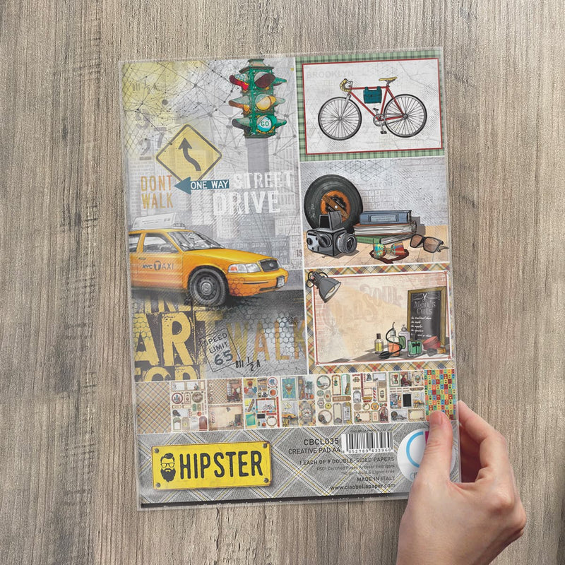 Ciao Bella Hipster Creative Pad A4 9/Pkg-5