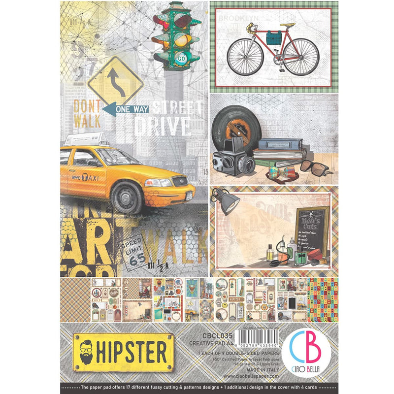 Ciao Bella Hipster Creative Pad A4 9/Pkg-1