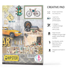 Ciao Bella Hipster Creative Pad A4 9/Pkg-7