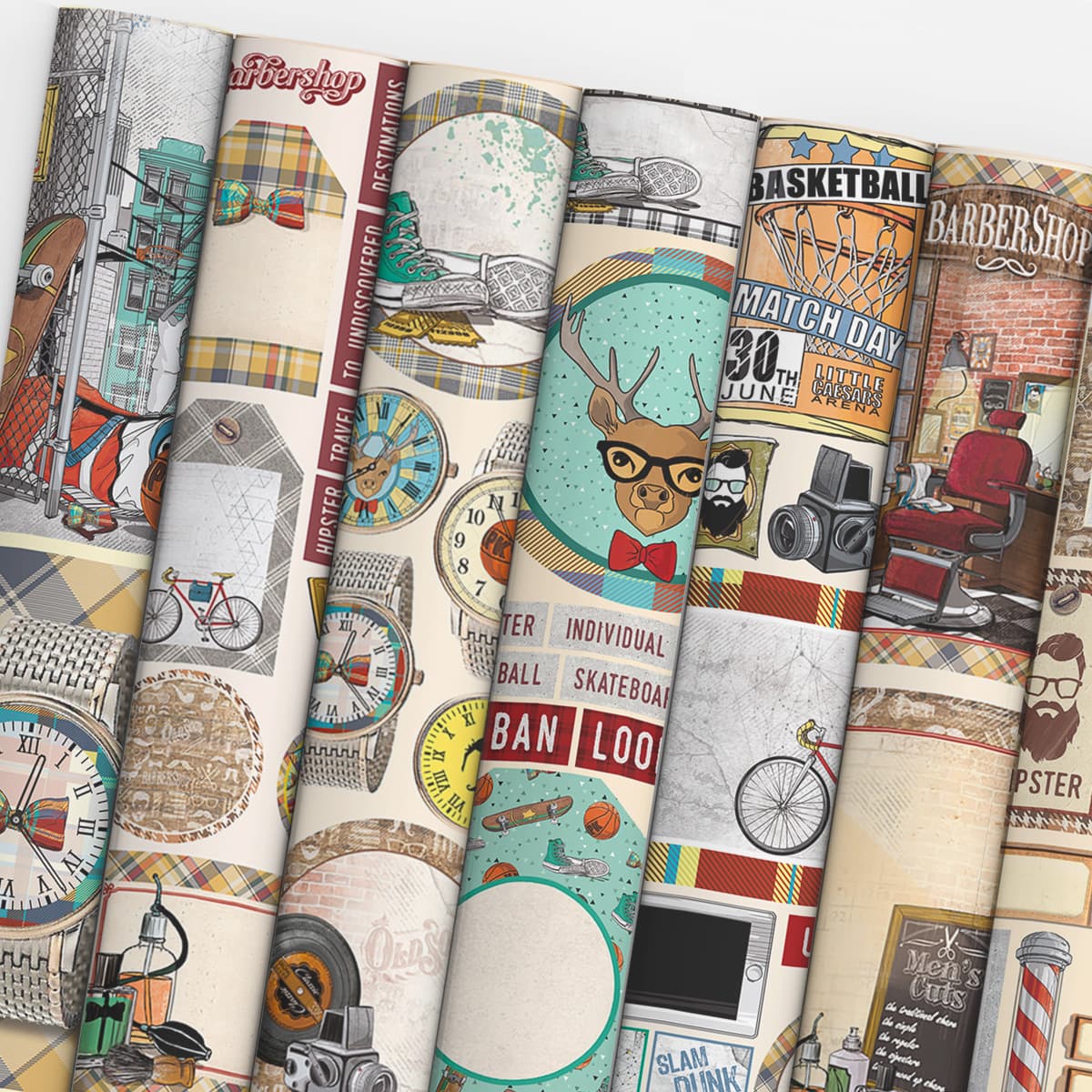Ciao Bella Hipster Creative Pad A4 9/Pkg-4