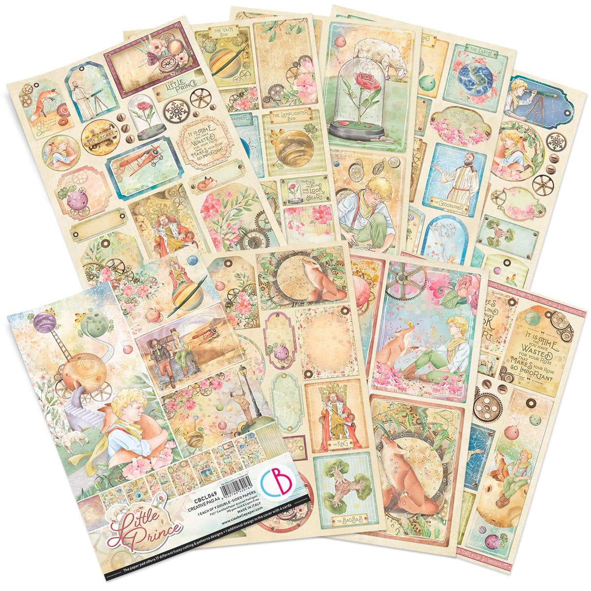 Ciao Bella The Little Prince Creative Pad A4 9/Pkg-2
