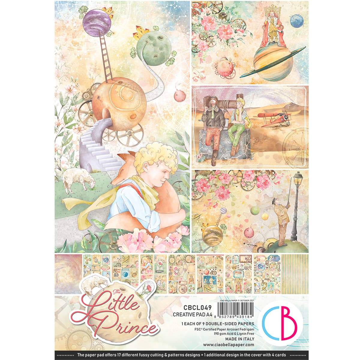 Ciao Bella The Little Prince Creative Pad A4 9/Pkg-1