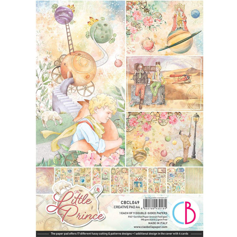 Ciao Bella The Little Prince Creative Pad A4 9/Pkg-1