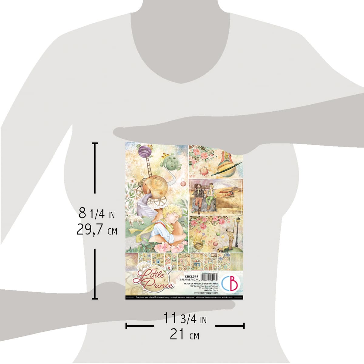 Ciao Bella The Little Prince Creative Pad A4 9/Pkg-6