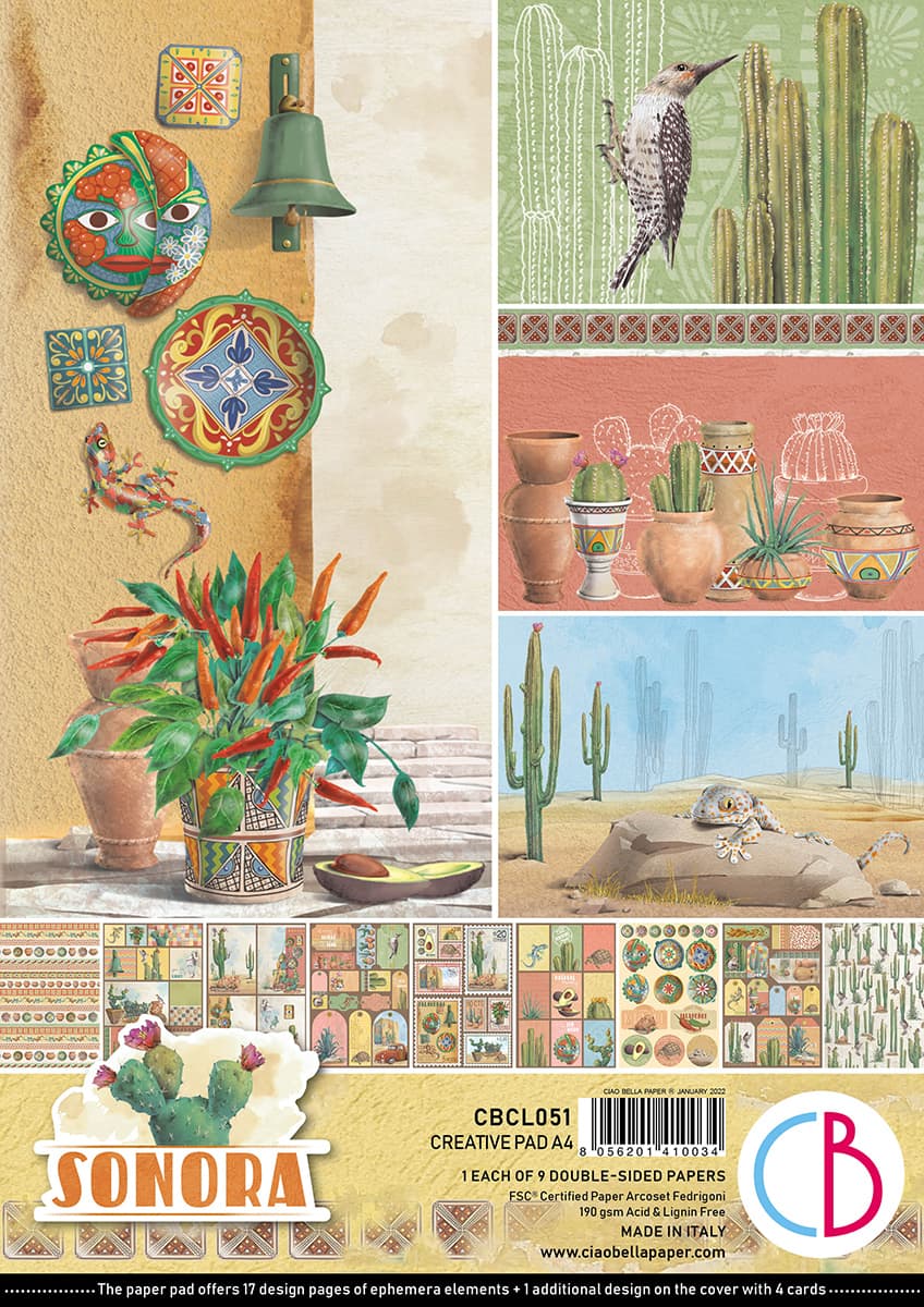 Ciao Bella Sonora Creative Pad A4 9/Pkg-1
