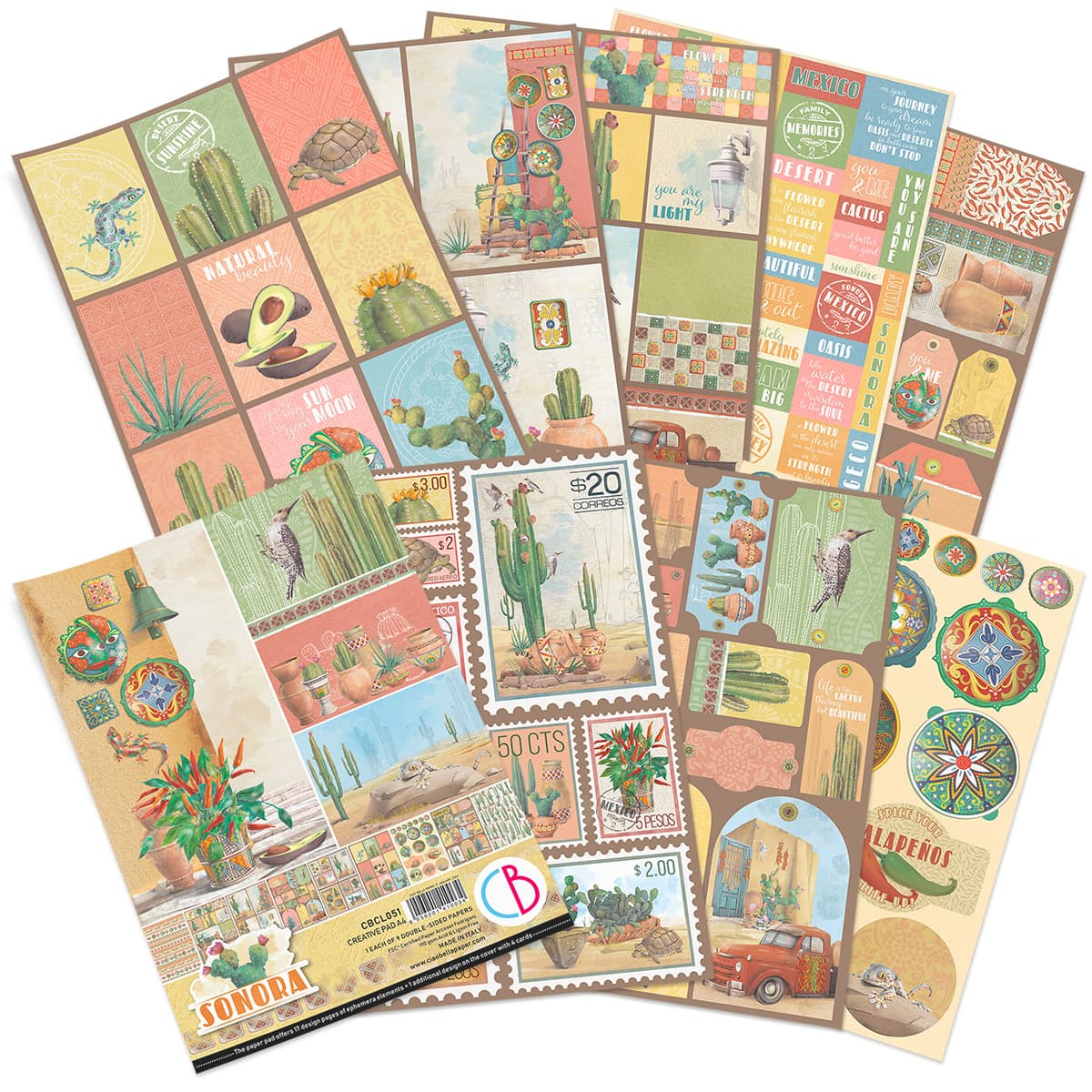 Ciao Bella Sonora Creative Pad A4 9/Pkg-2