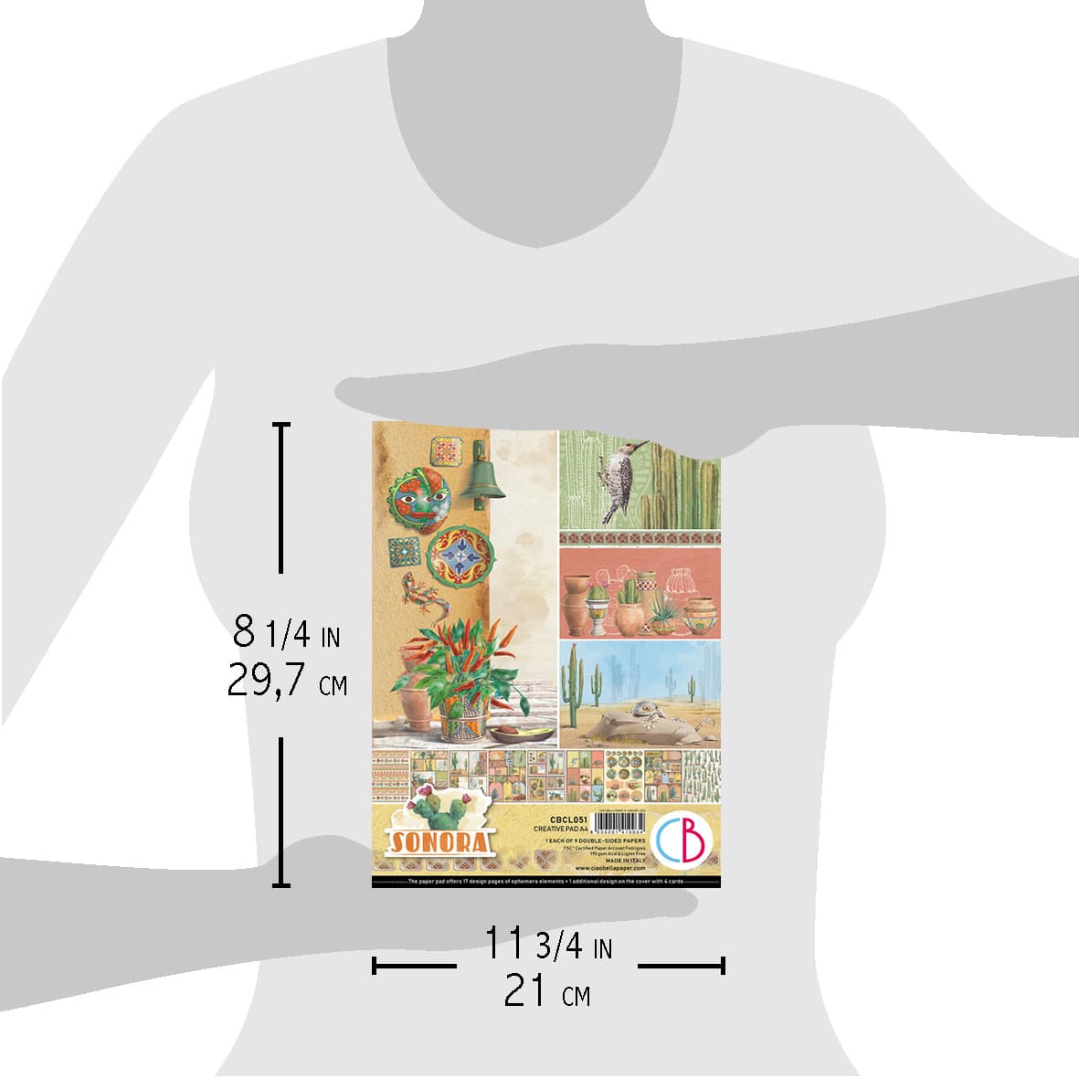 Ciao Bella Sonora Creative Pad A4 9/Pkg-6