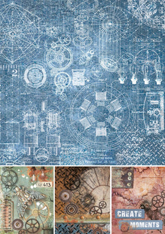 Ciao Bella Engine Of The Future Creative Pad A4 9/Pkg-2
