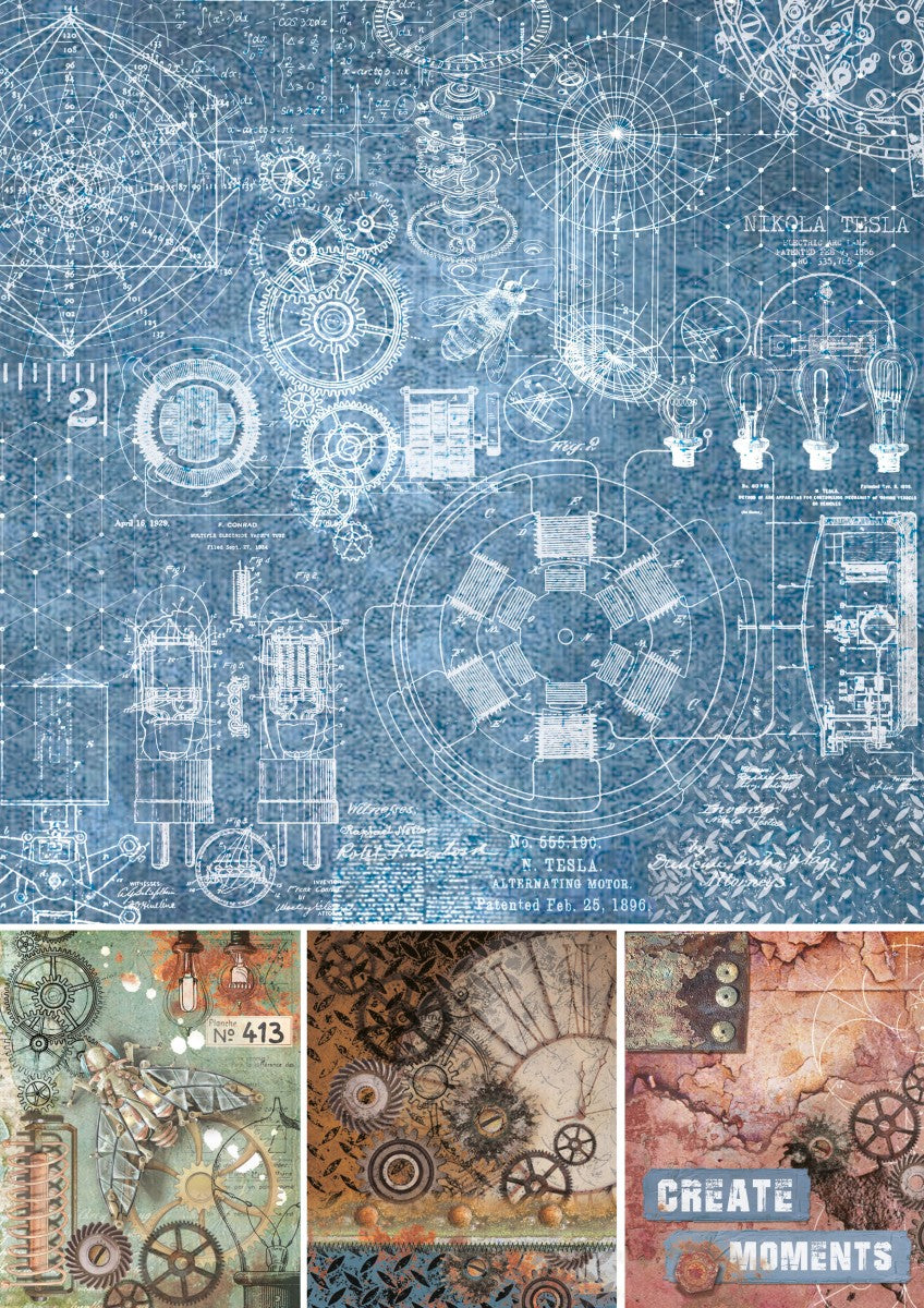 Ciao Bella Engine Of The Future Creative Pad A4 9/Pkg-2
