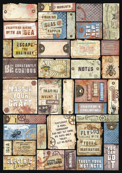 Ciao Bella Engine Of The Future Creative Pad A4 9/Pkg-17