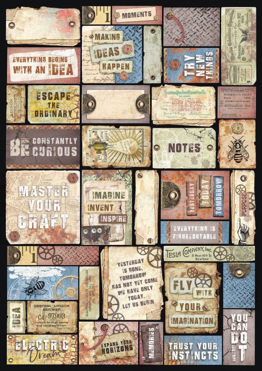 Ciao Bella Engine Of The Future Creative Pad A4 9/Pkg-17