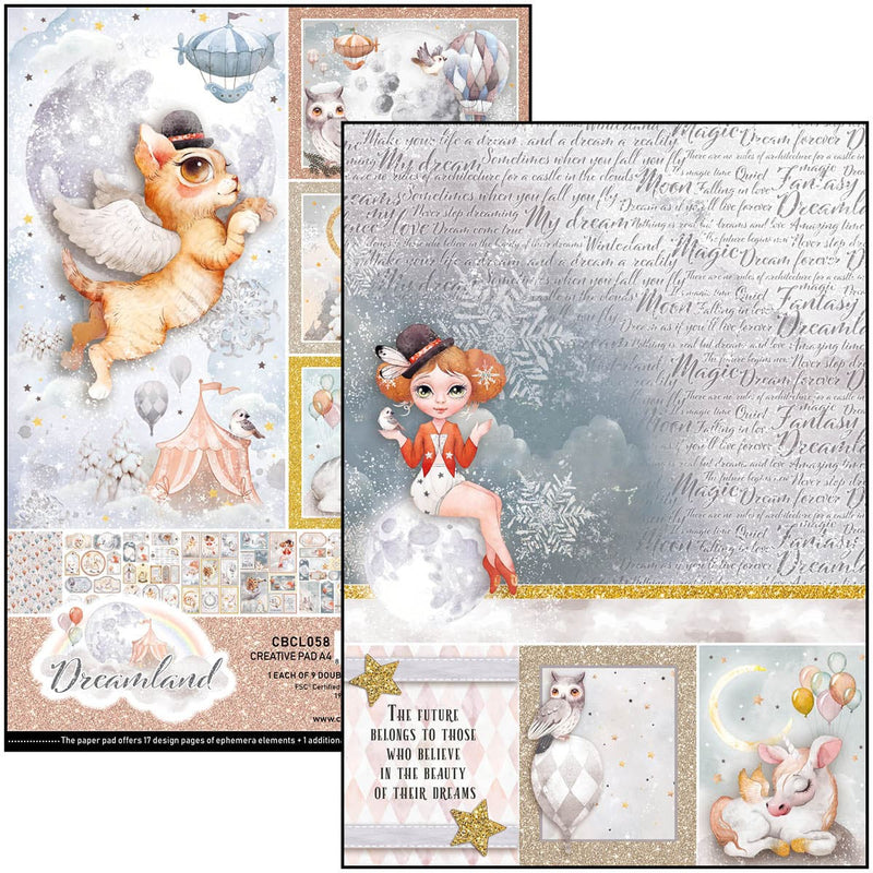 Dreamland Creative Pad A4 9/Pkg-7