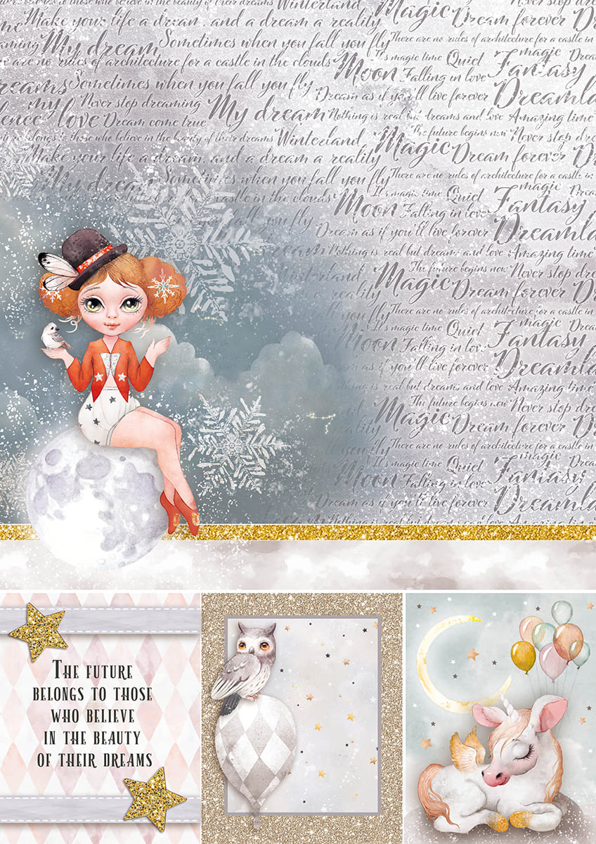 Dreamland Creative Pad A4 9/Pkg-8