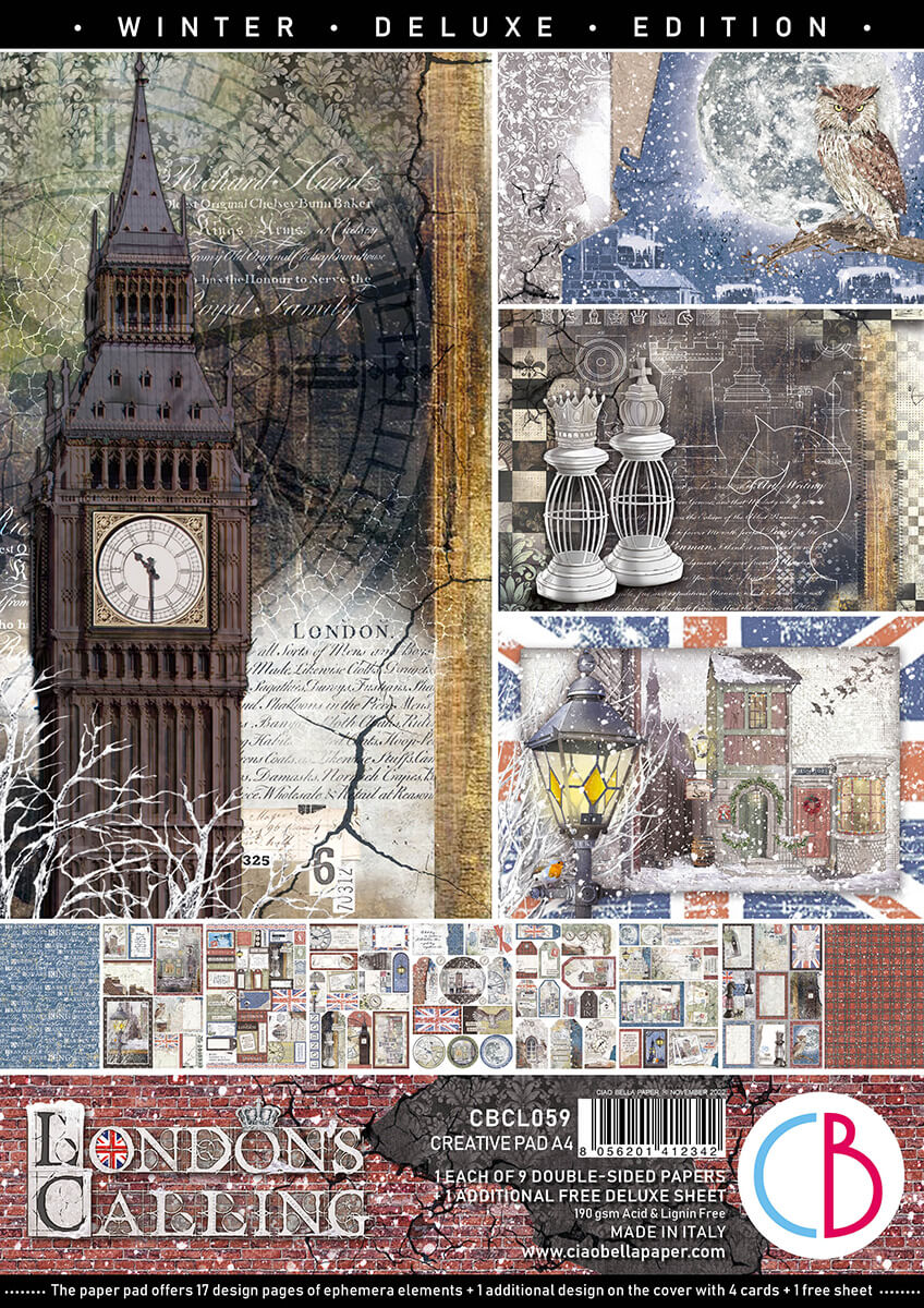 London's Calling Creative Pad A4 9/Pkg + 1 Free deluxe sheet-1