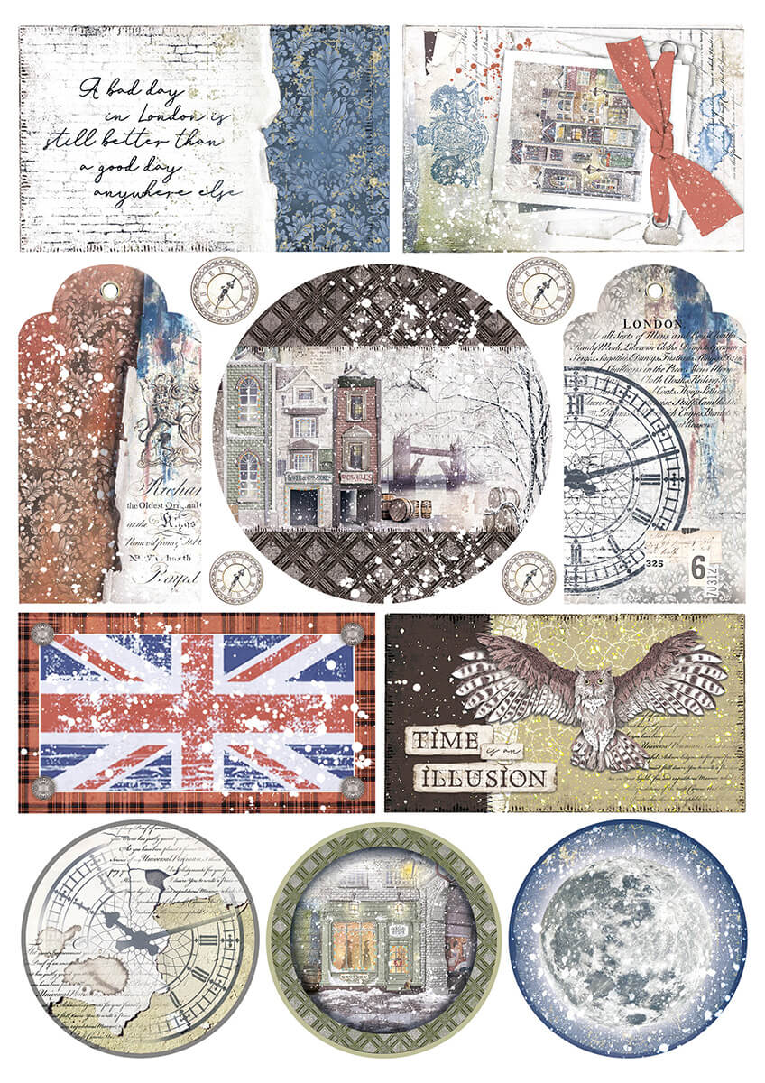London's Calling Creative Pad A4 9/Pkg + 1 Free deluxe sheet-5