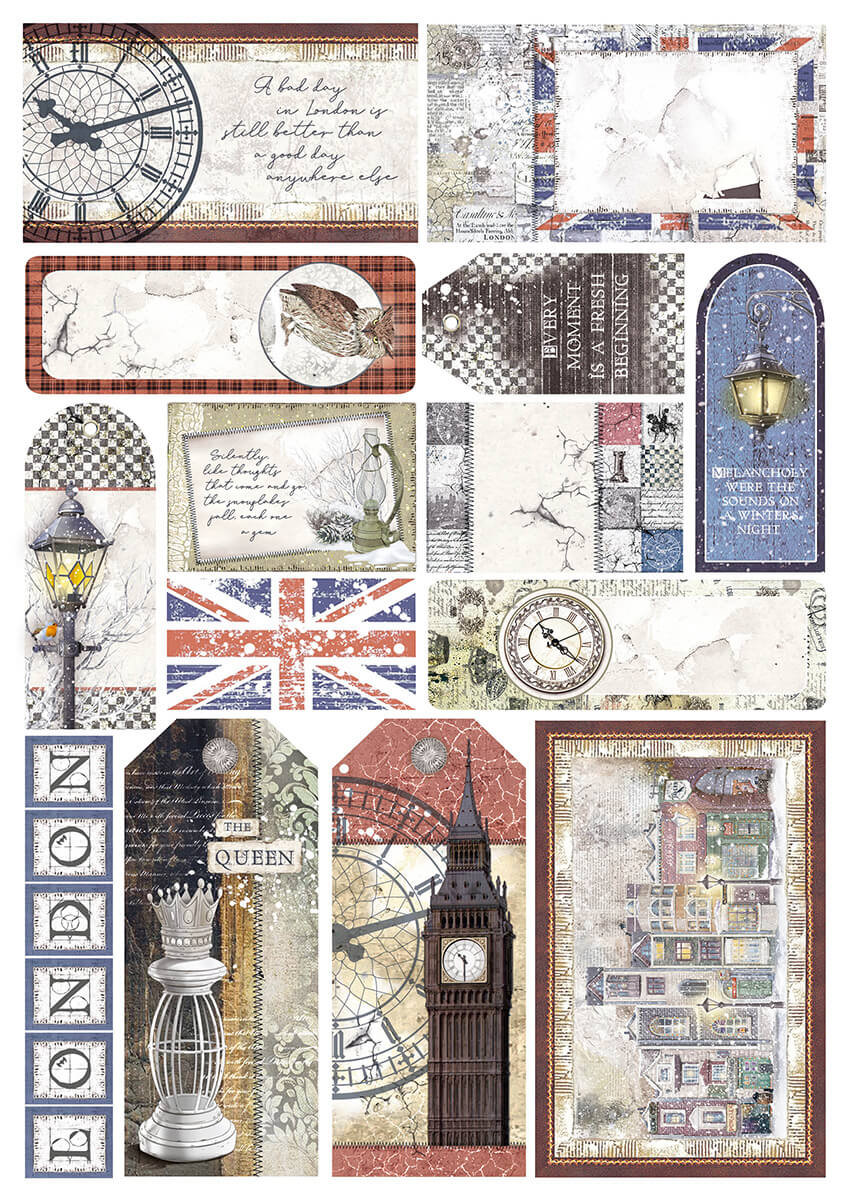 London's Calling Creative Pad A4 9/Pkg + 1 Free deluxe sheet-9