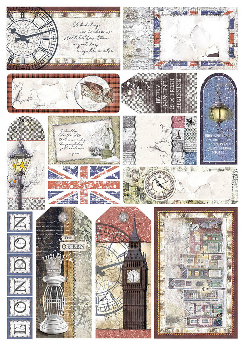 London's Calling Creative Pad A4 9/Pkg + 1 Free deluxe sheet-9