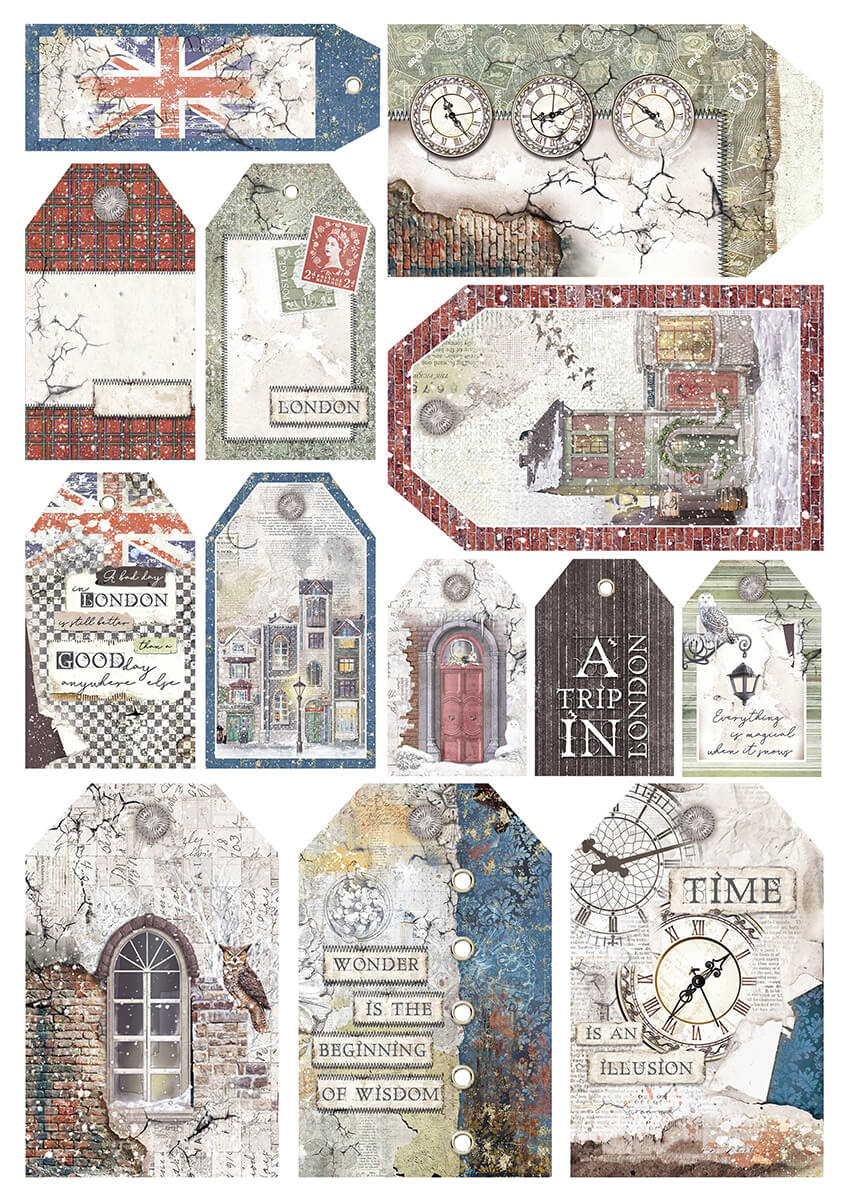 London's Calling Creative Pad A4 9/Pkg + 1 Free deluxe sheet-15