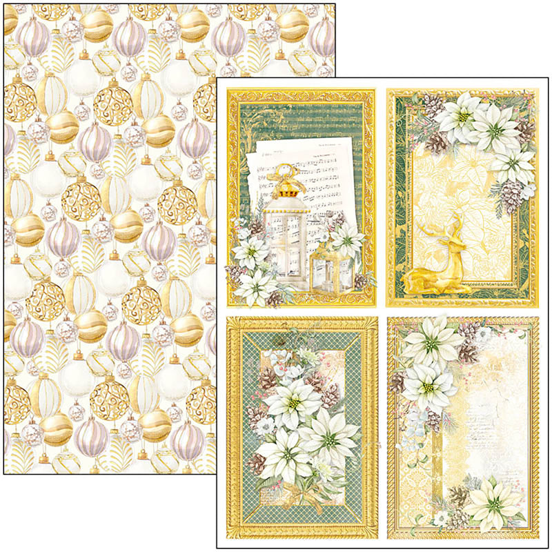 Ciao Bella Sparkling Christmas Creative Pad A4 9/Pkg-5