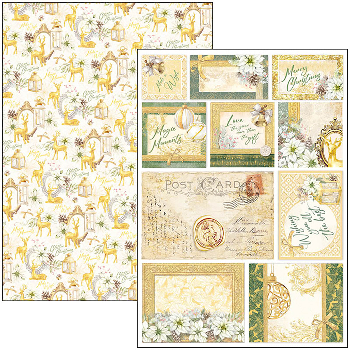 Ciao Bella Sparkling Christmas Creative Pad A4 9/Pkg-7