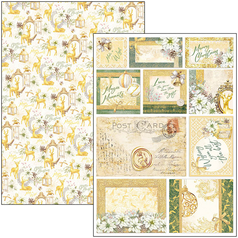 Ciao Bella Sparkling Christmas Creative Pad A4 9/Pkg-7