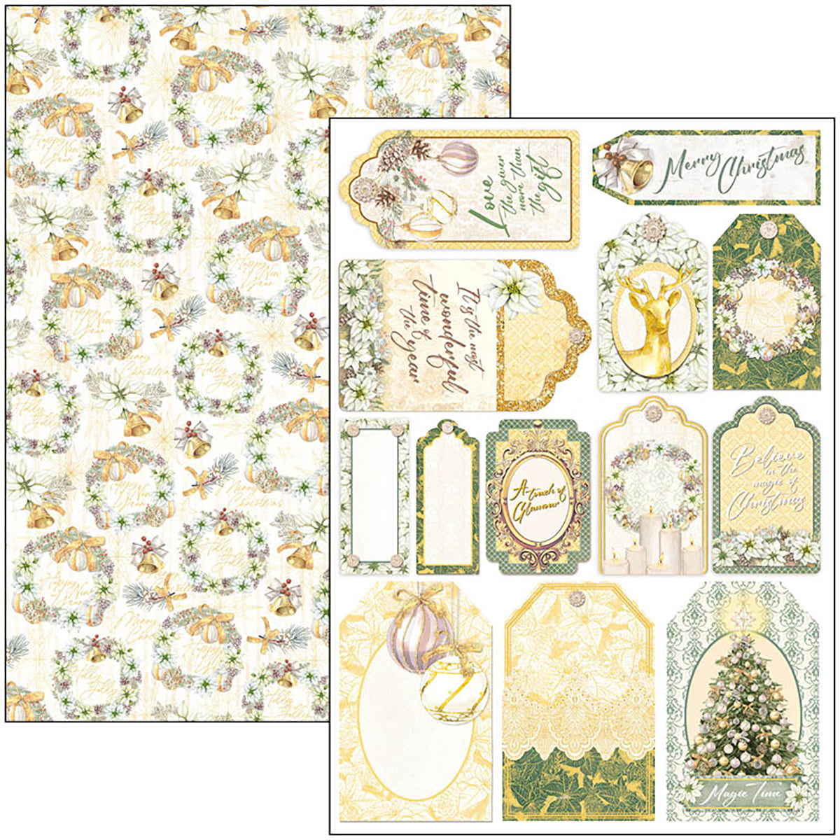 Ciao Bella Sparkling Christmas Creative Pad A4 9/Pkg-8