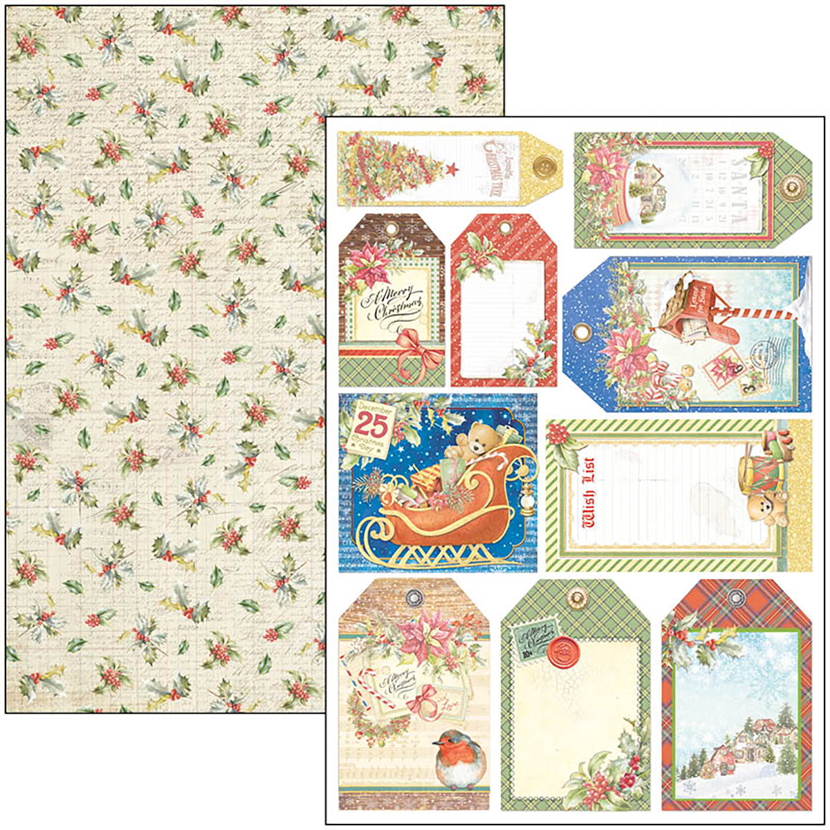 Ciao Bella Dear Santa Creative Pad A4 9/Pkg-4