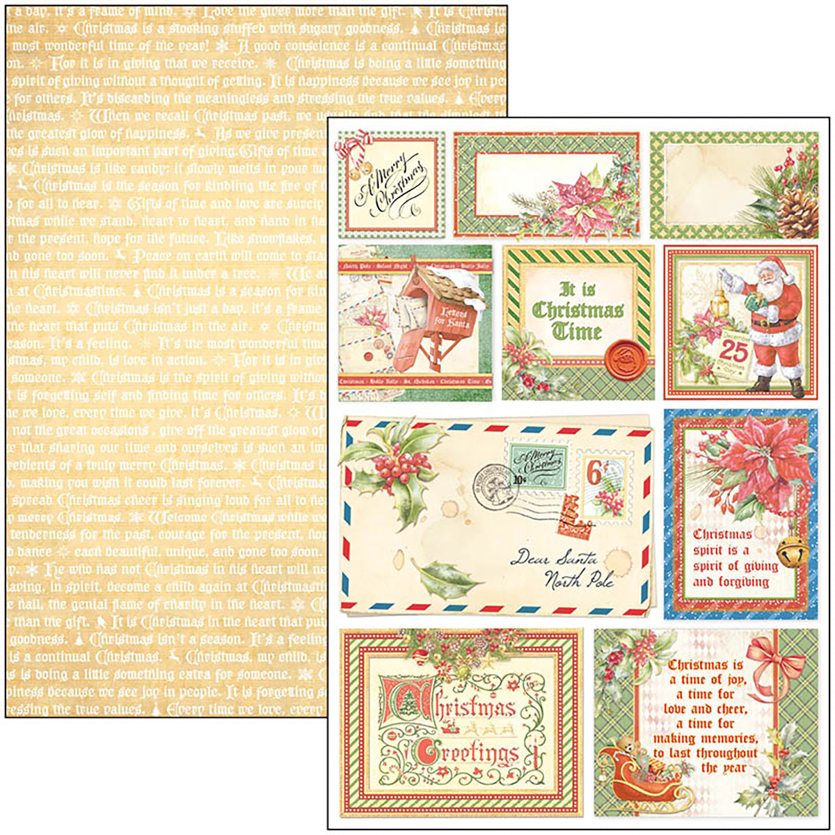 Ciao Bella Dear Santa Creative Pad A4 9/Pkg-7