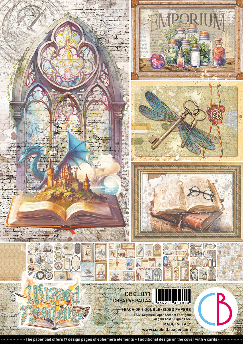 Wizard Academy Creative Pad A4 9/Pkg-1