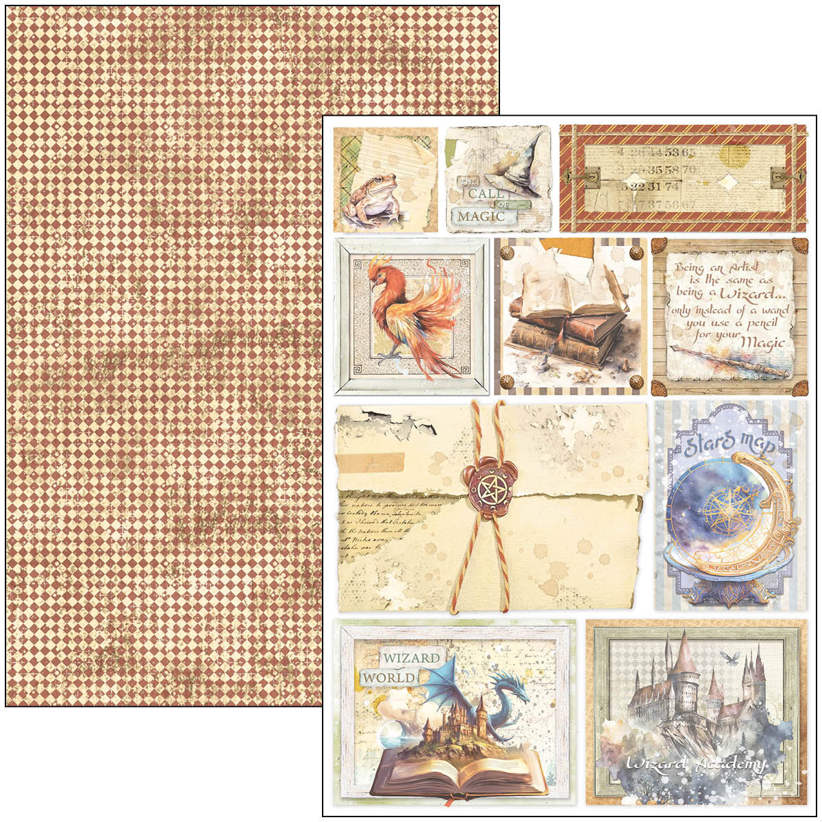 Wizard Academy Creative Pad A4 9/Pkg-6