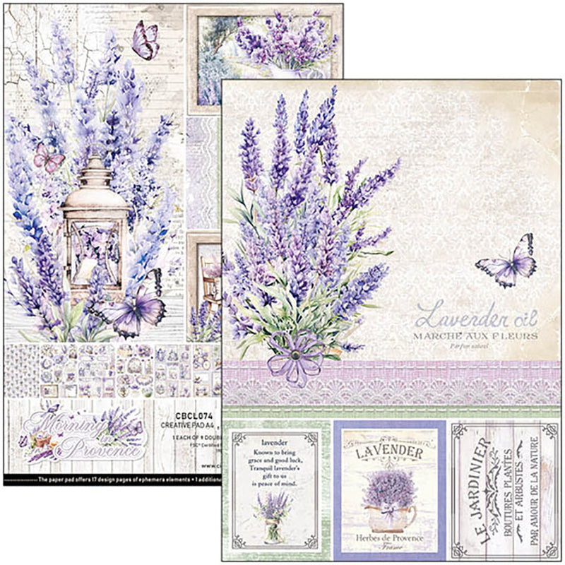 Morning In Provence Creative Pad A4 9/Pkg-2