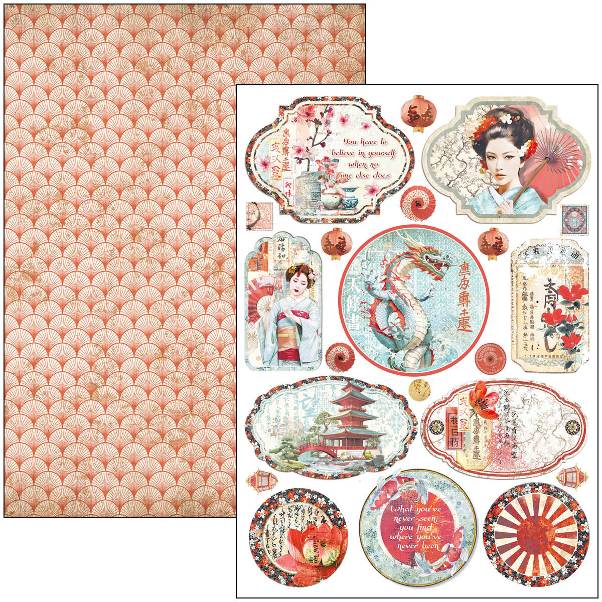 Land Of The Rising Sun Creative Pad A4 9/Pkg-3
