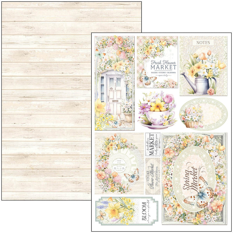 Bloc creativo Flower Shop A4, 9 unidades-3