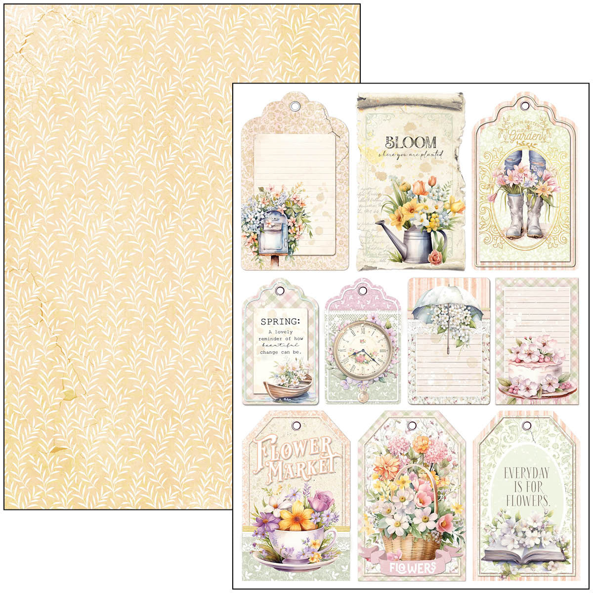 Bloc creativo Flower Shop A4, 9 unidades-5