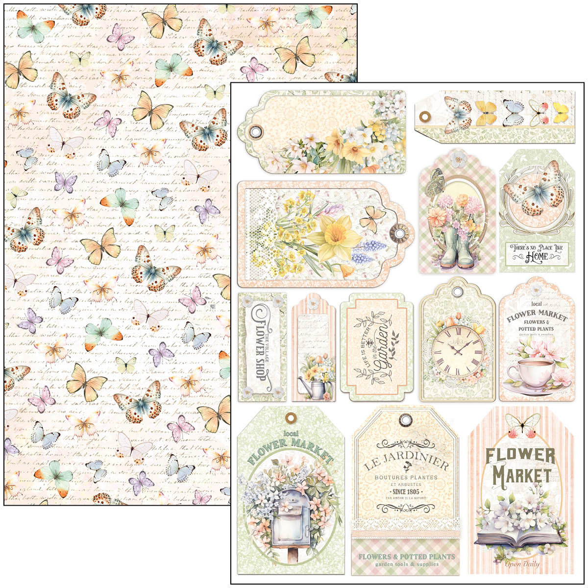 Bloc creativo Flower Shop A4, 9 unidades-6