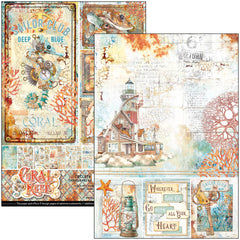 Coral Reef Creative Pad A4 9/Pkg-2
