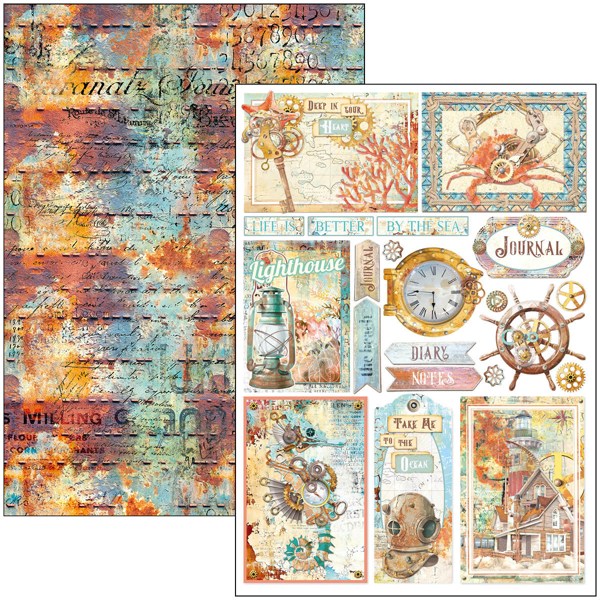 Coral Reef Creative Pad A4 9/Pkg-3
