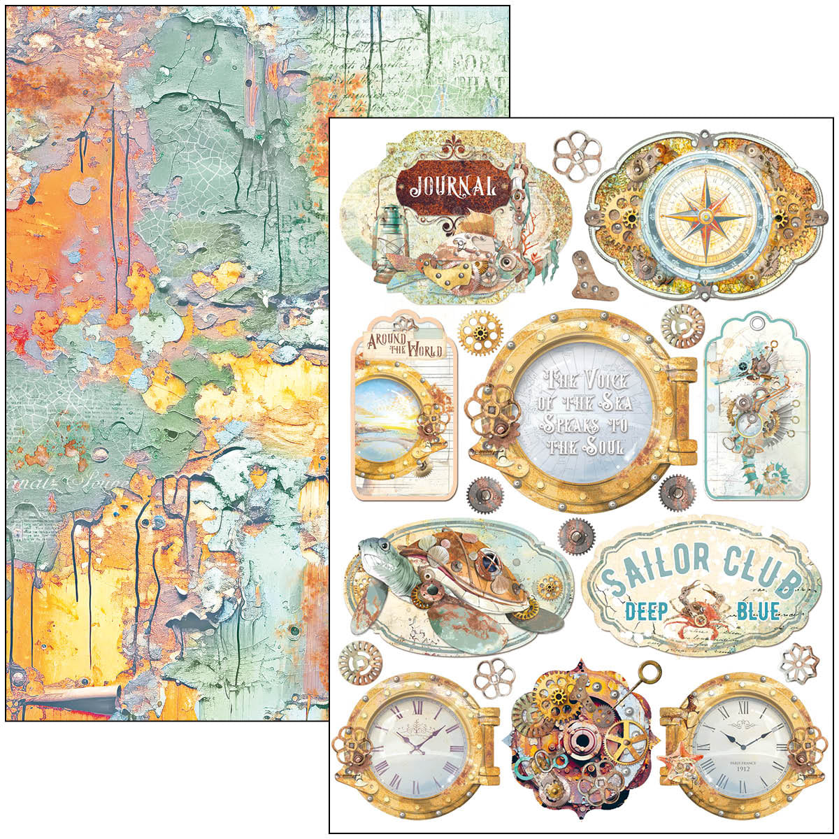 Coral Reef Creative Pad A4 9/Pkg-4