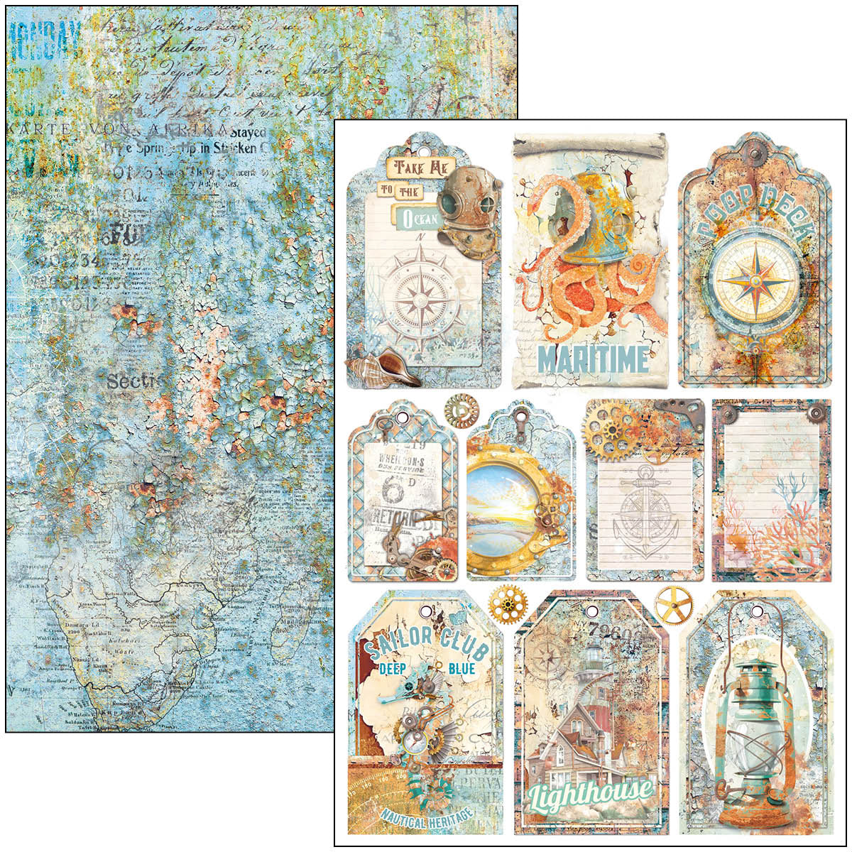 Coral Reef Creative Pad A4 9/Pkg-5