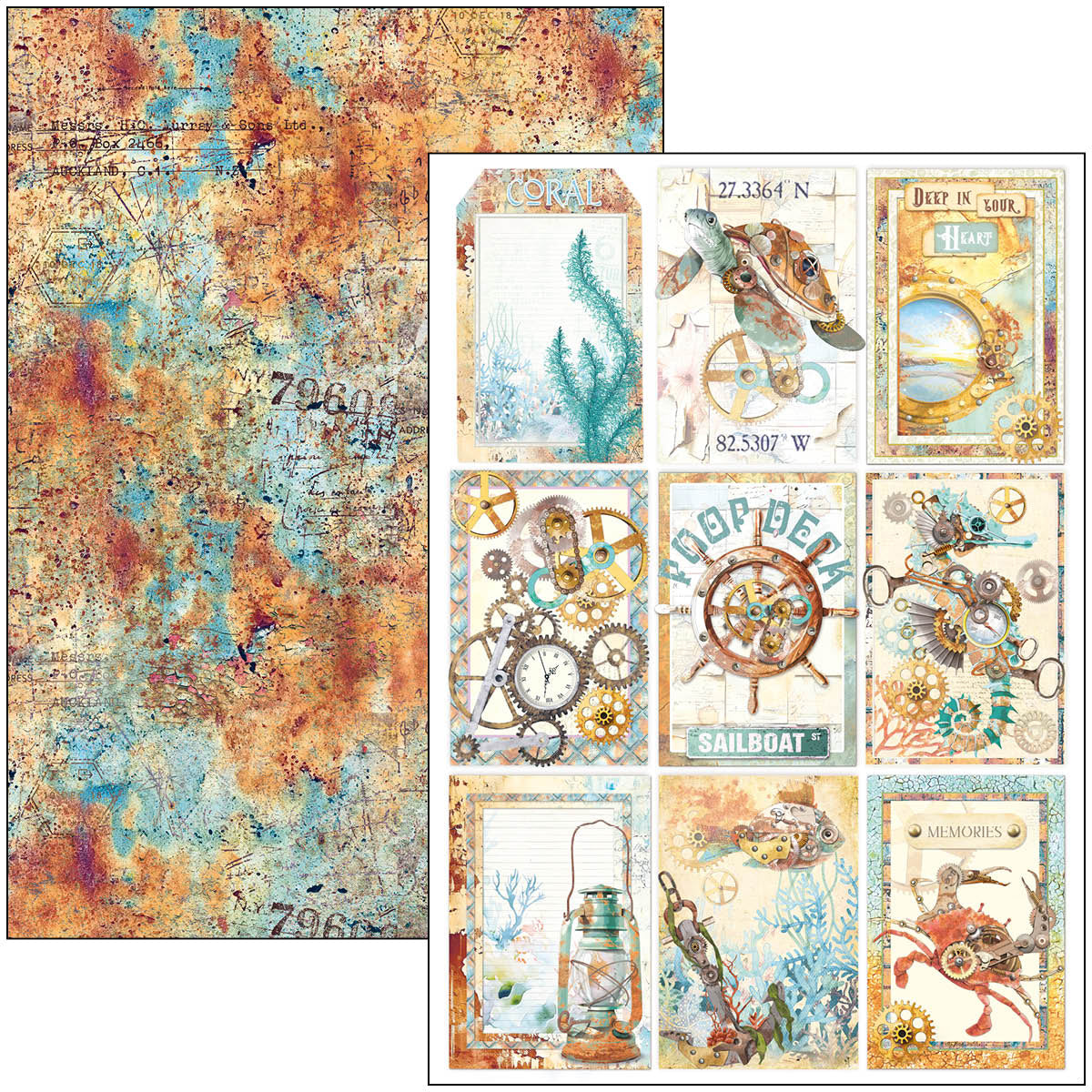 Coral Reef Creative Pad A4 9/Pkg-7
